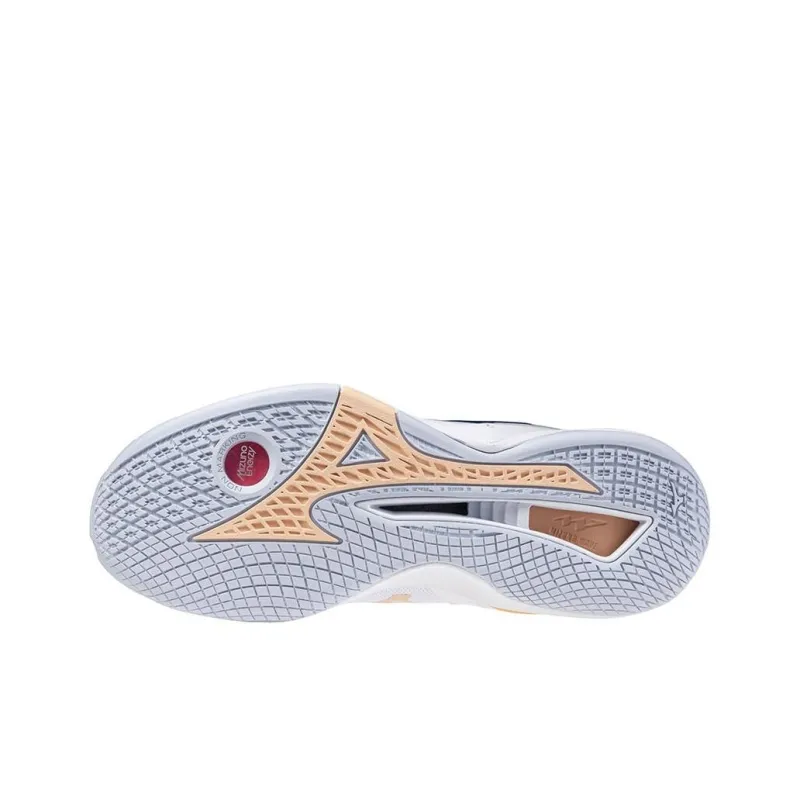 Mikkel Hansen x Mizuno Wave Stealth Cushioning, Wear Resistant Low Top Training Shoes Women's White-4