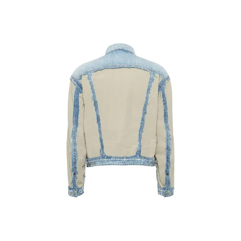 DSQUARED 2 Distressed Buttoned Denim Jacket-1