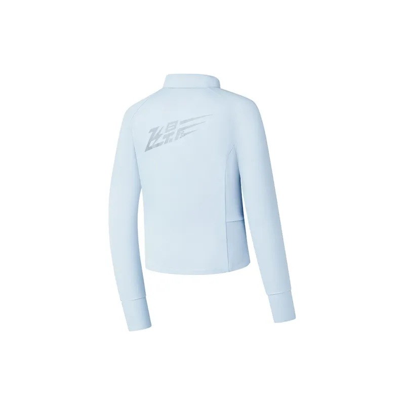 QIAODAN Feiying Knitwear Women's Foam Blue-1