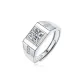 1 Carat Wealth Square Moissanite Men's Ring