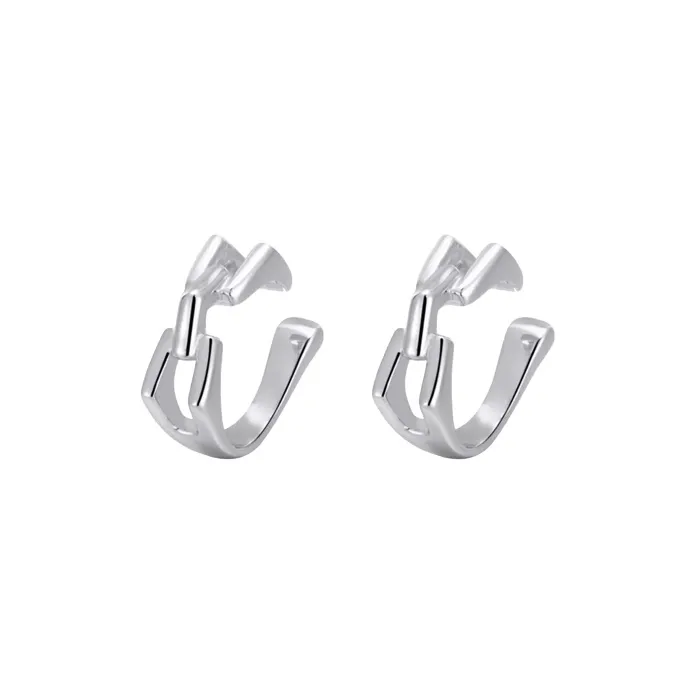 QIANFANGDAHUANGYE Alloy Clip-On Earrings Unisex-0
