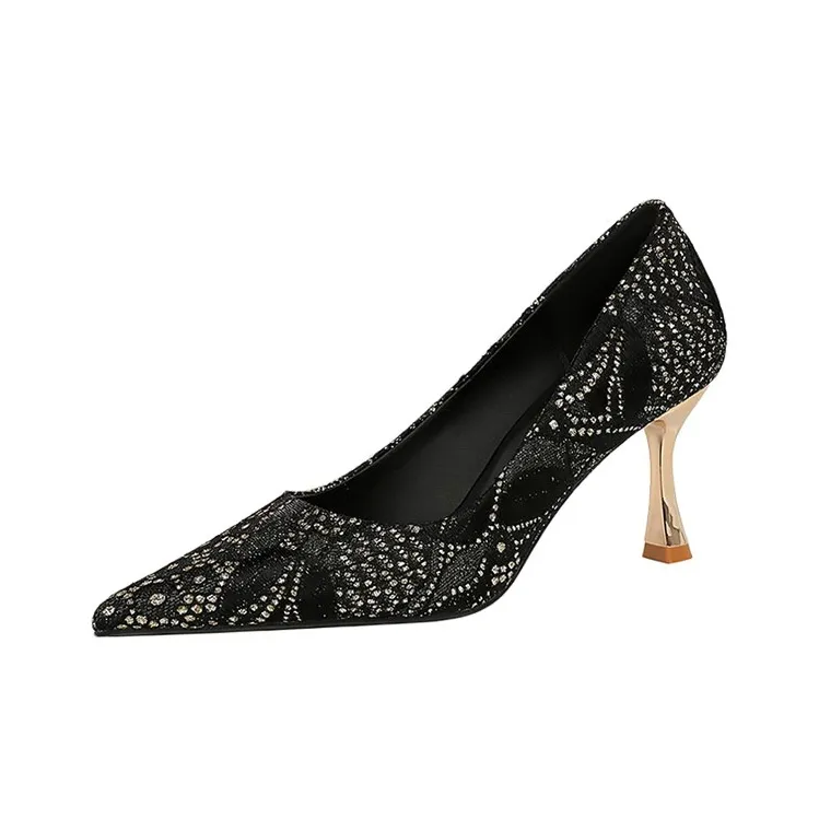 BIGTREE Slim Heel High Heels Women's-8