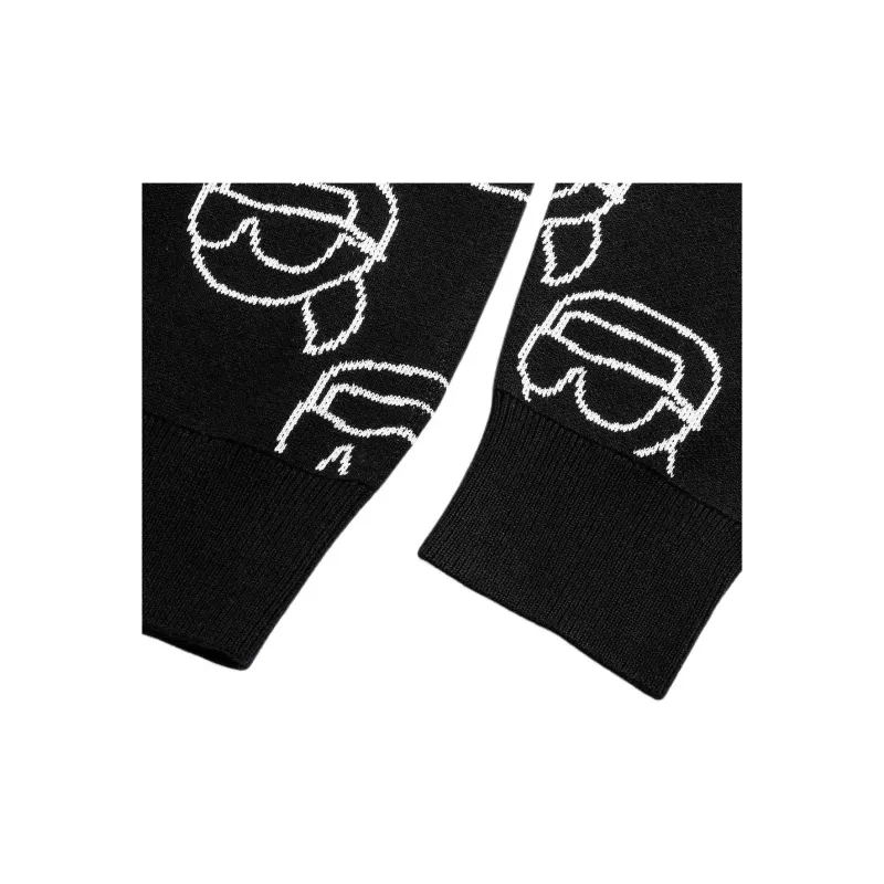 KARL LAGERFELD FW23 Sweater Men's Black-3