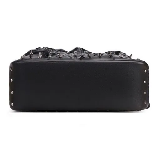 MILOOKY PU Handbag Men's Black/Gold/Silver-4