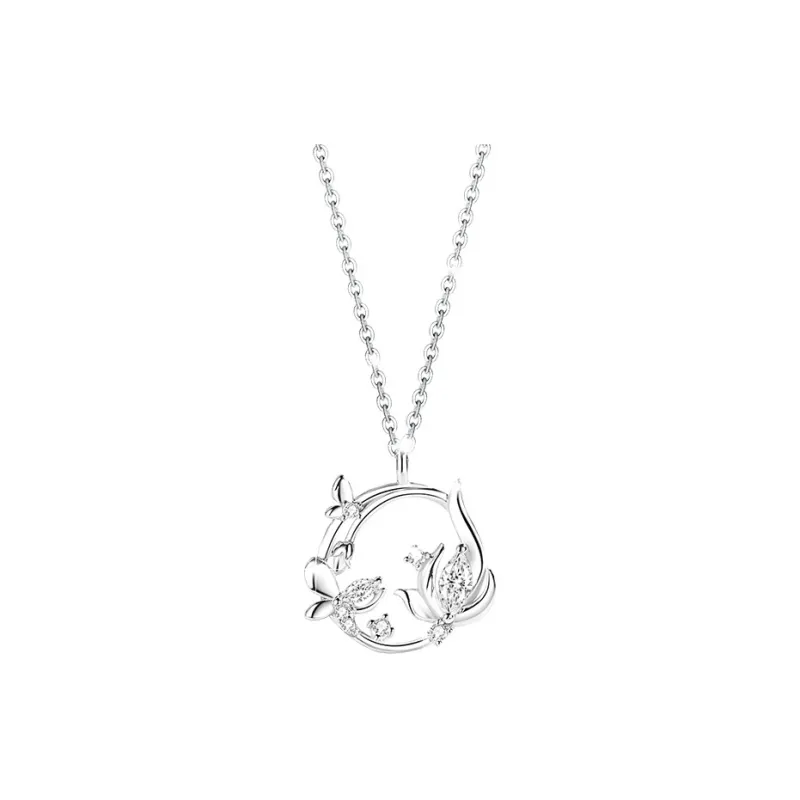 P&N S925 Silver Necklaces Women's-0