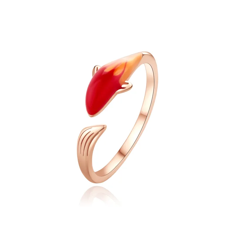 Lao Feng Xiang S925 Silver Rings Women's-0