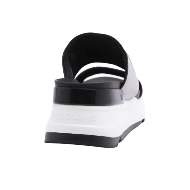 RUCOLINE R-Evolve Slide Slippers 6cm Women's Silver-3