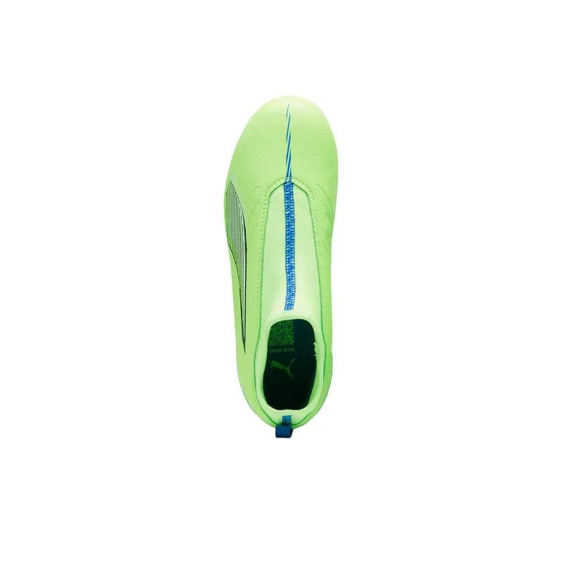 PUMA Abrasion Resistant Mid Top Kids' Soccer Shoes Green Teenagers-3