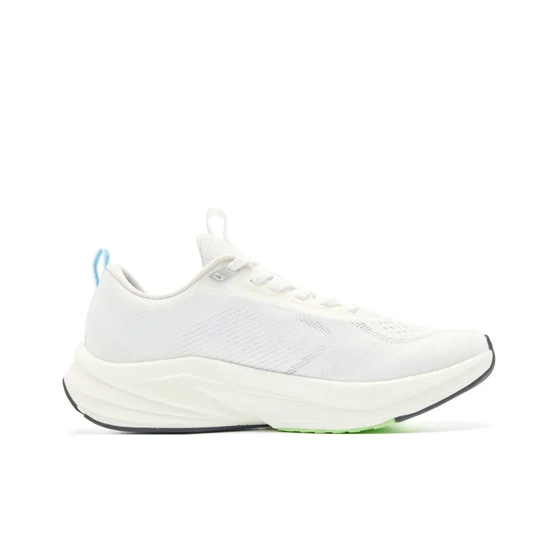 QIAODAN Cushioning Anti-Slip And Wear-Resistant Low-Top Long Distance Running Running Shoes Men's White Blue-1