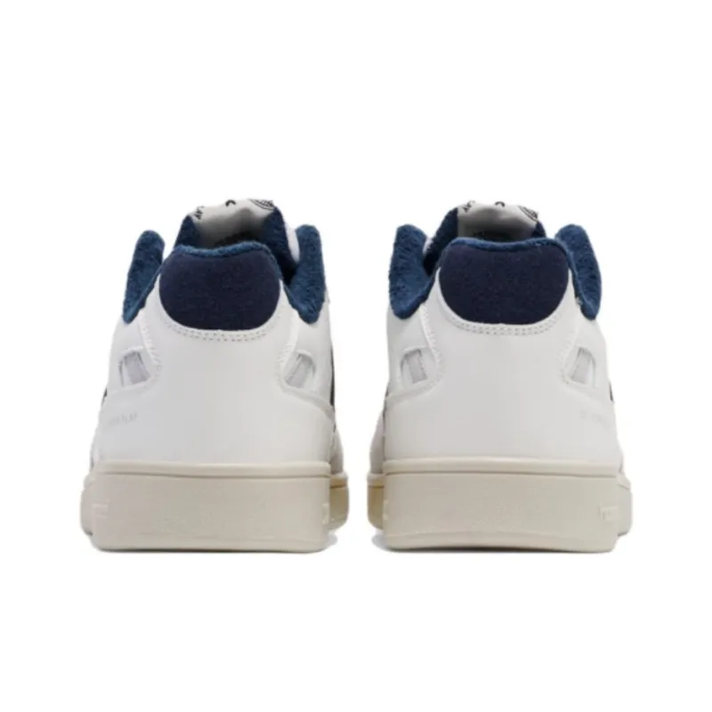 Hummel Anti Slip Wear Resistant Low Top Skateboard Shoes Men's White Blue-2