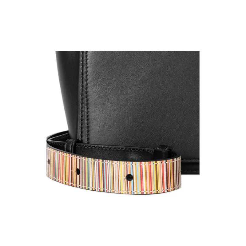 Paul Smith Leather Flap Crossbody Bag Women's Black-4