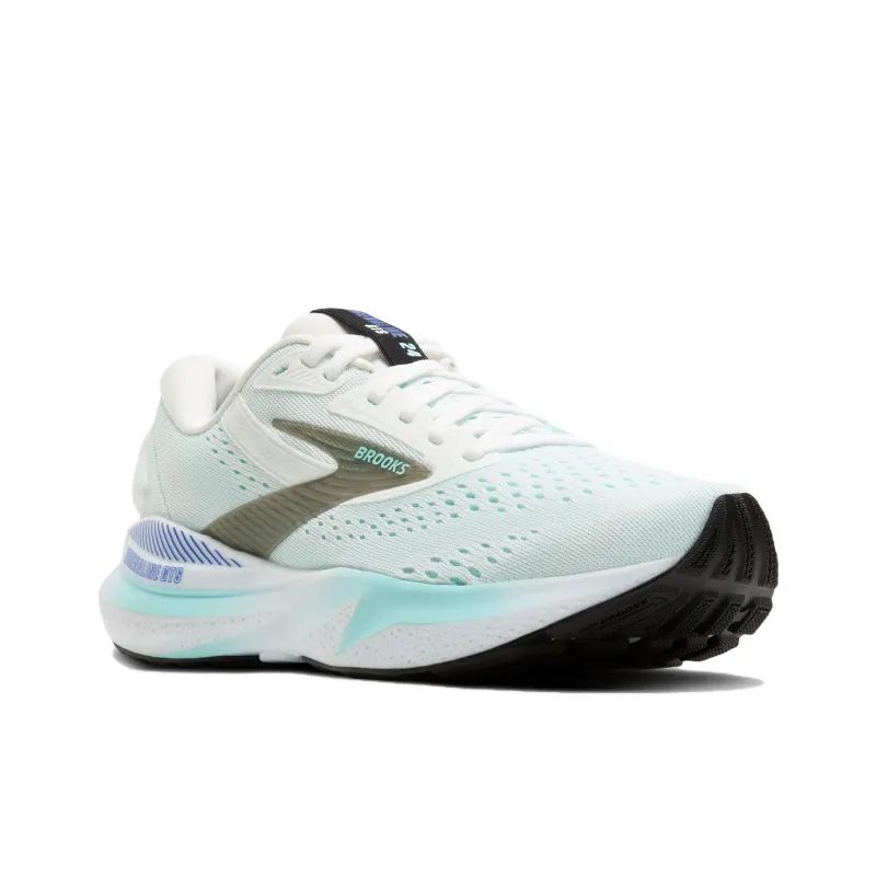 Brooks Adrenaline GTS Anti Slip Wear Resistant Low Top Running Shoes Women's White-1