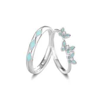 GLOIRE S925 Silver Rings Unisex Exquisite Luxe Niche Design Advanced Touch Romantic Date Versatile Commute Style