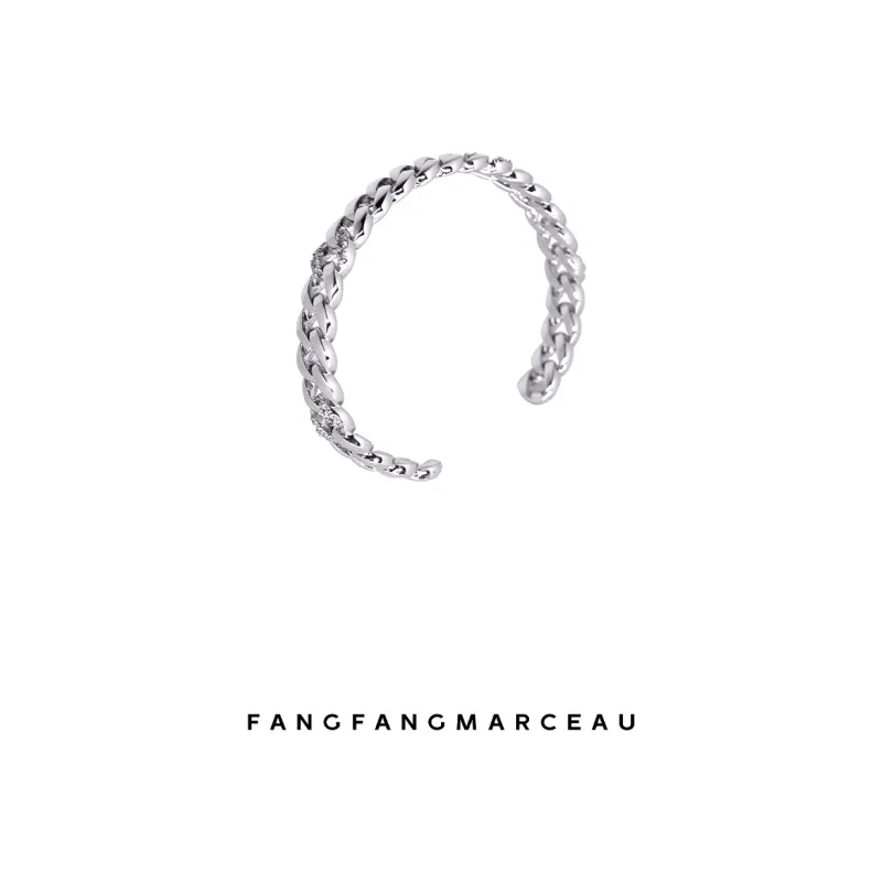 FANGFANGMARCEAU Zircon Bangles Unisex-2