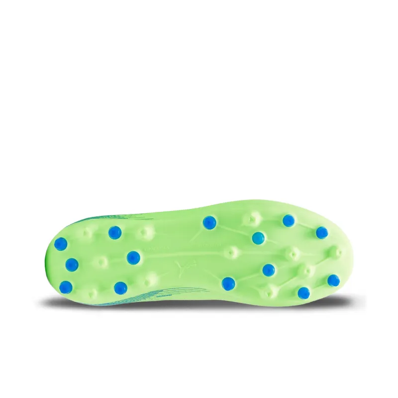 PUMA Abrasion Resistant Mid Top Kids' Soccer Shoes Green Teenagers-4