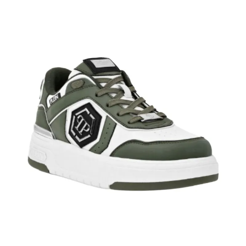 PHILIPP PLEIN Lo Top SK8R Plein Low Top Skateboard Shoes Unisex Green-2