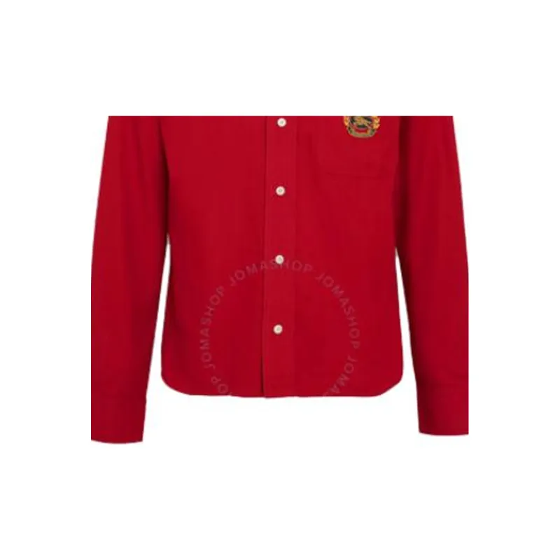 Burberry Shirts Men Red-4