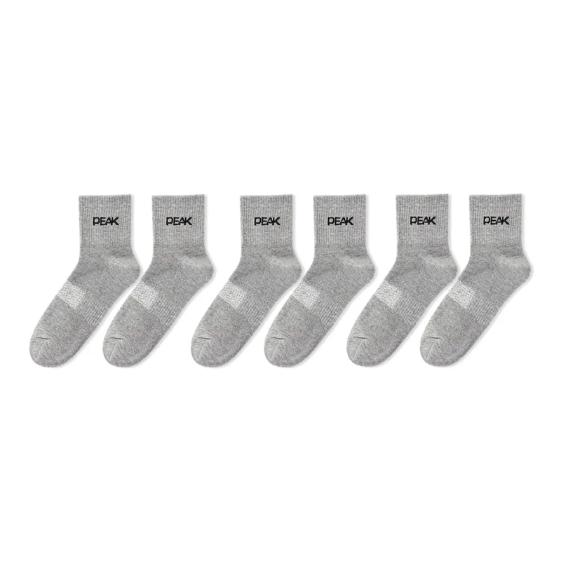PEAK Mid Calf Socks Unisex 6 Pack-11