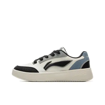 LiNing Yuanbao V3 Anti Slip Wear Resistant Low Top Skateboard Shoes Men's Beige White Black
