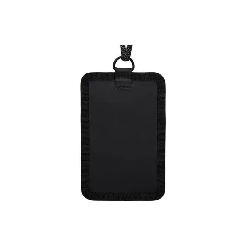 Rains Polyester Card Holder Unisex Black/Concrete Gray-1