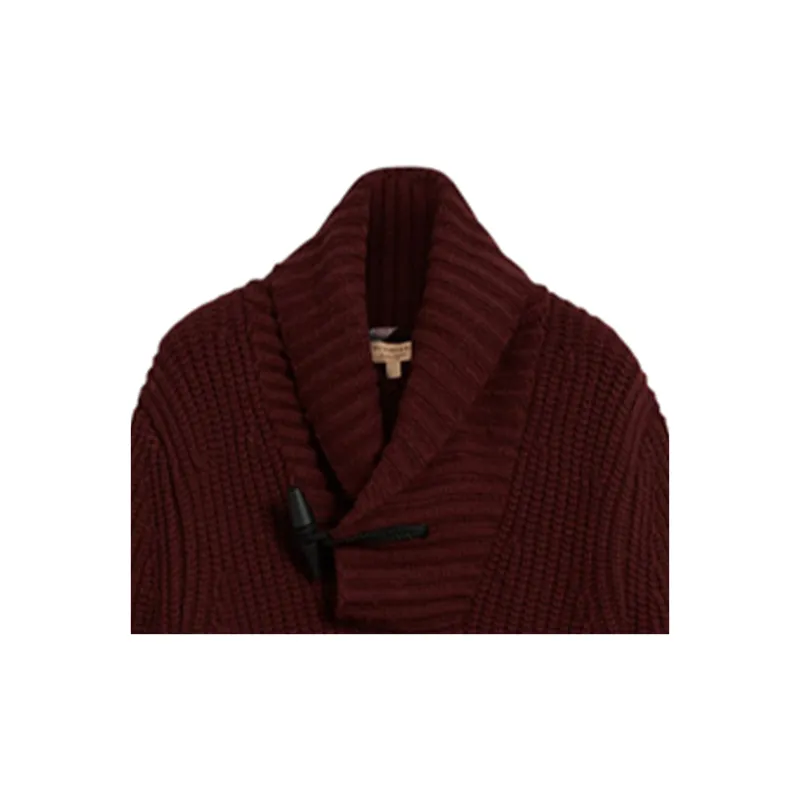 Burberry Cashmere Sweaters Men Burgundy-4