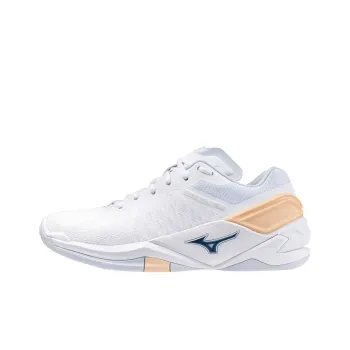 Mikkel Hansen x Mizuno Wave Stealth Cushioning, Wear Resistant Low Top Training Shoes Women's White