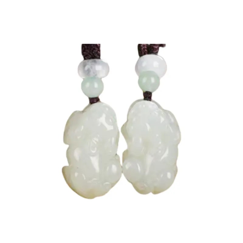 Jing Ruyu Hetian Jade Necklaces White Jade Unisex-2