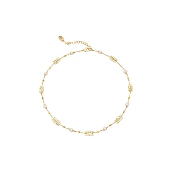 Amber Lollipop Pearl Necklaces Women's