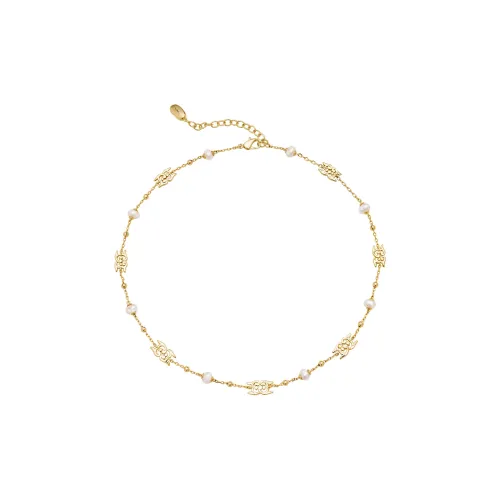 Amber Lollipop Pearl Necklaces Women's