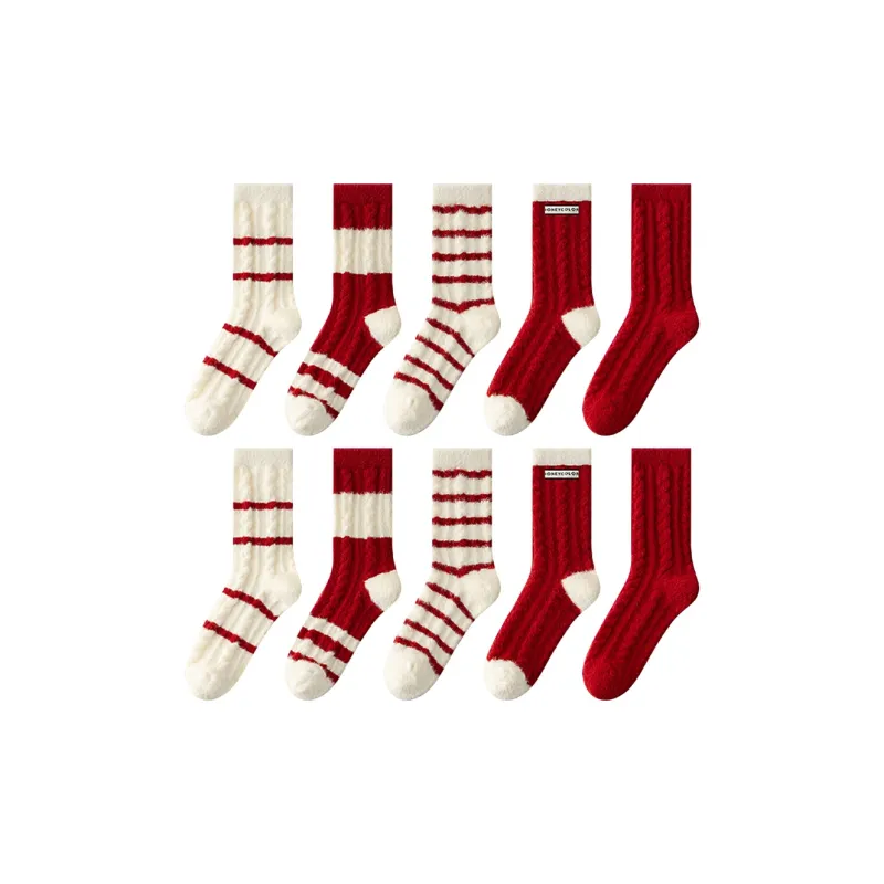 MADALLO Mid Calf Socks Women's Combo Set-8