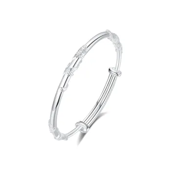 Jinghua Record 999 Fine Silver Bangles Unisex