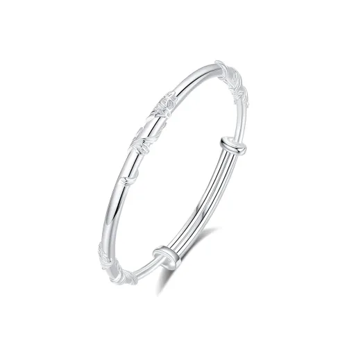 Jinghua Record 999 Fine Silver Bangles Unisex