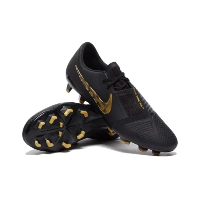 Nike Phantom Venom Pro Fg Black Metallic Vivid Gold-4