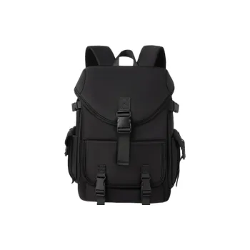 Warrior Nylon Fabric Backpack Regular Unisex Black