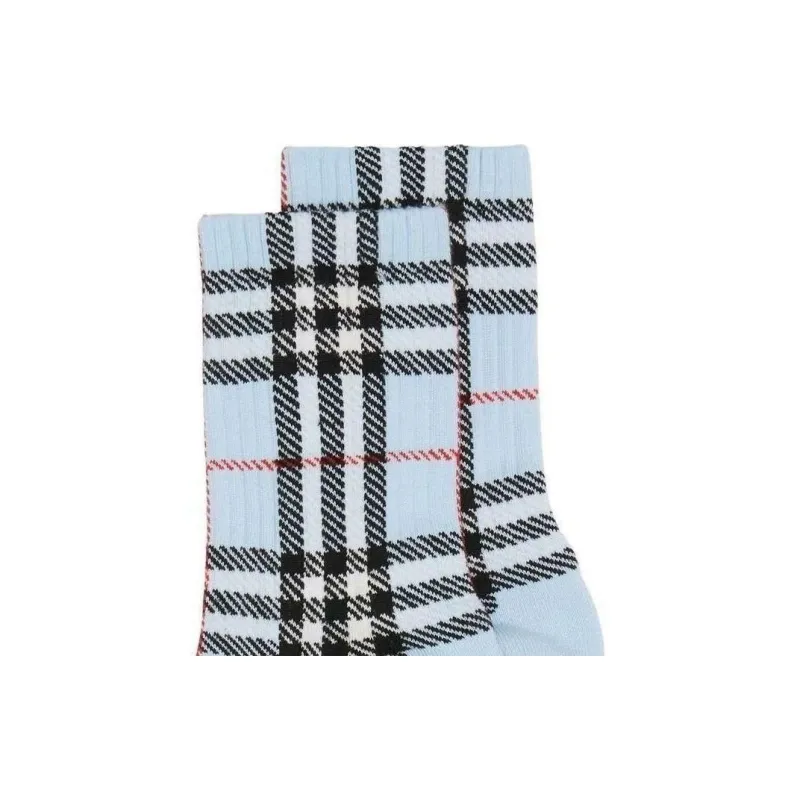 Burberry Vintage Check Intarsia Socks 'Pale Blue'-4