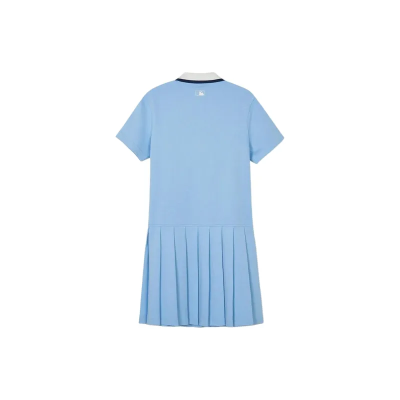MLB Short Sleeved Dress Women's Blue-1