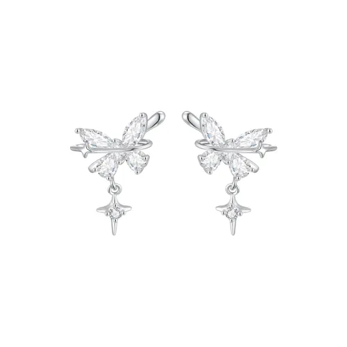 ZEGL Zircon Clip-On Earrings Women's