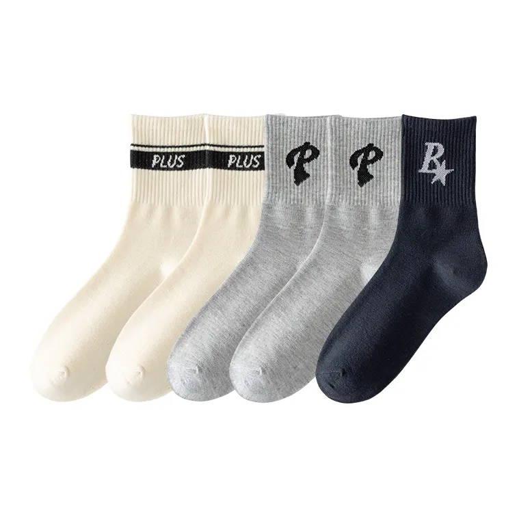 Cotton Gene Mid Calf Socks Unisex Combo Set-42