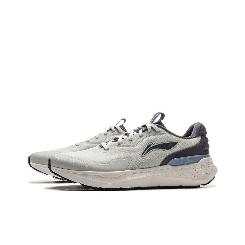 LiNing EasyFit 2 Cushioning, Slip Resistant, Abrasion Resistant, Lightweight Low Top Running Shoes Men's Gray Black-2