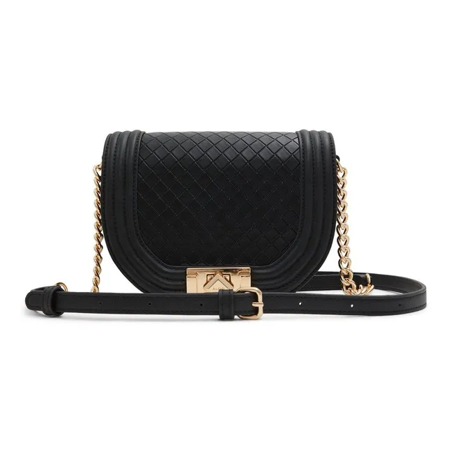 ALDO Artificial Leather Crossbody Bag Medium Size Women's Mixed Color/Black-3