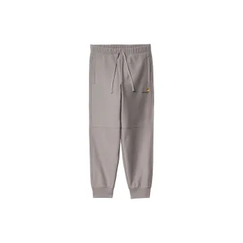 Carhartt WIP American Script Knitted Sweatpants Men Dusty Gray
