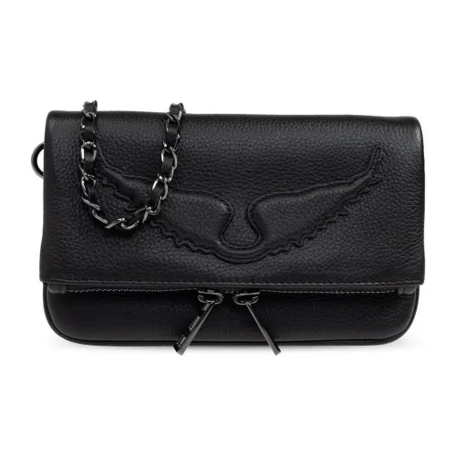 Zadig & Voltaire Calfskin Shoulder Bag Regular Women's Black