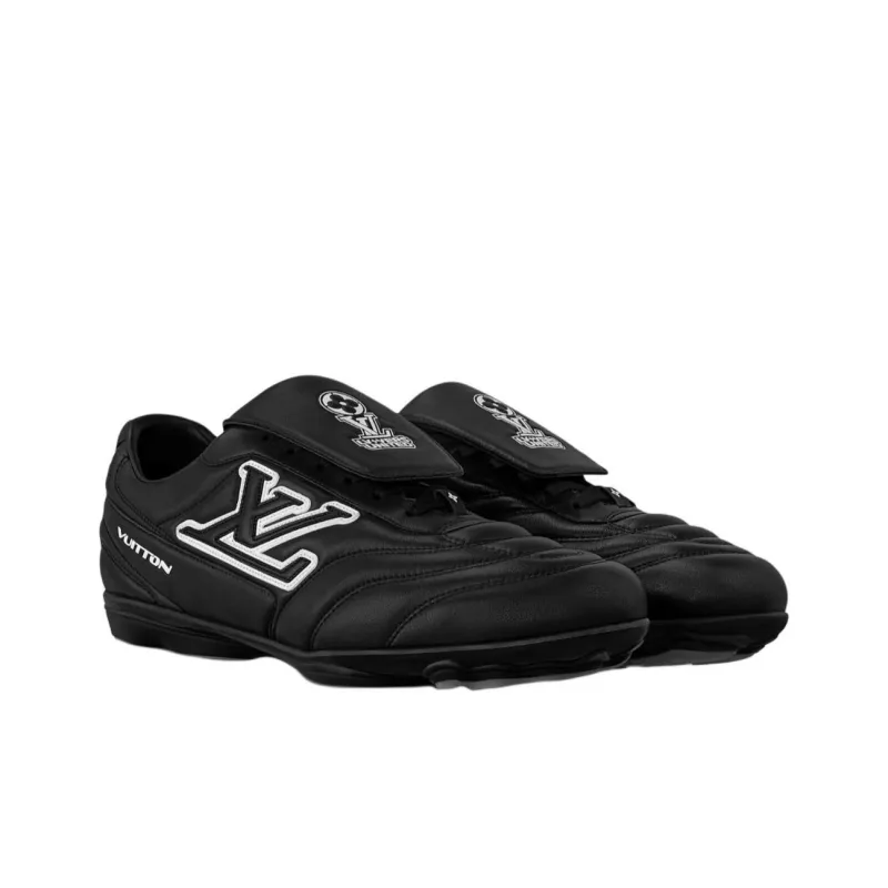 LOUIS VUITTON Footprint 2025 Spring Summer Men's Collection, Soccer Shoes Low Top Casual Shoes Men's Black-2
