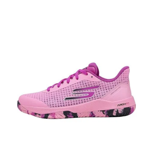 Skechers Viper Court Pro Cushioned Wear-Resistant Breathable Low-Top Training Shoes Women's Pink
