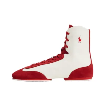 Polo Ralph Lauren Pony High-Top Casual Shoes Women's Red