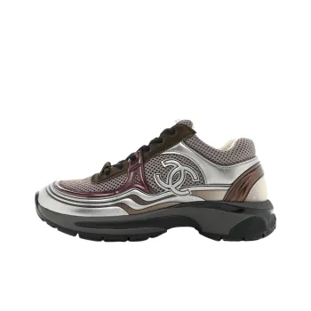 CHANEL Women's Sneaker 'Khaki Silver Dark Purple' Women's