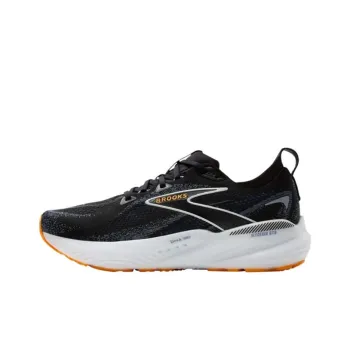 Brooks Glycerin GTS Anti-Slip Wear-Resistant Low-Top Running Shoes Unisex Black White Orange