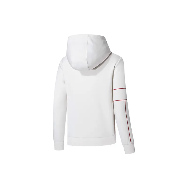 Erke Tennis Series Sweatshirt Women's Glacier White-1