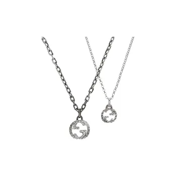 GUCCI 925 Sterling Silver Necklaces Unisex