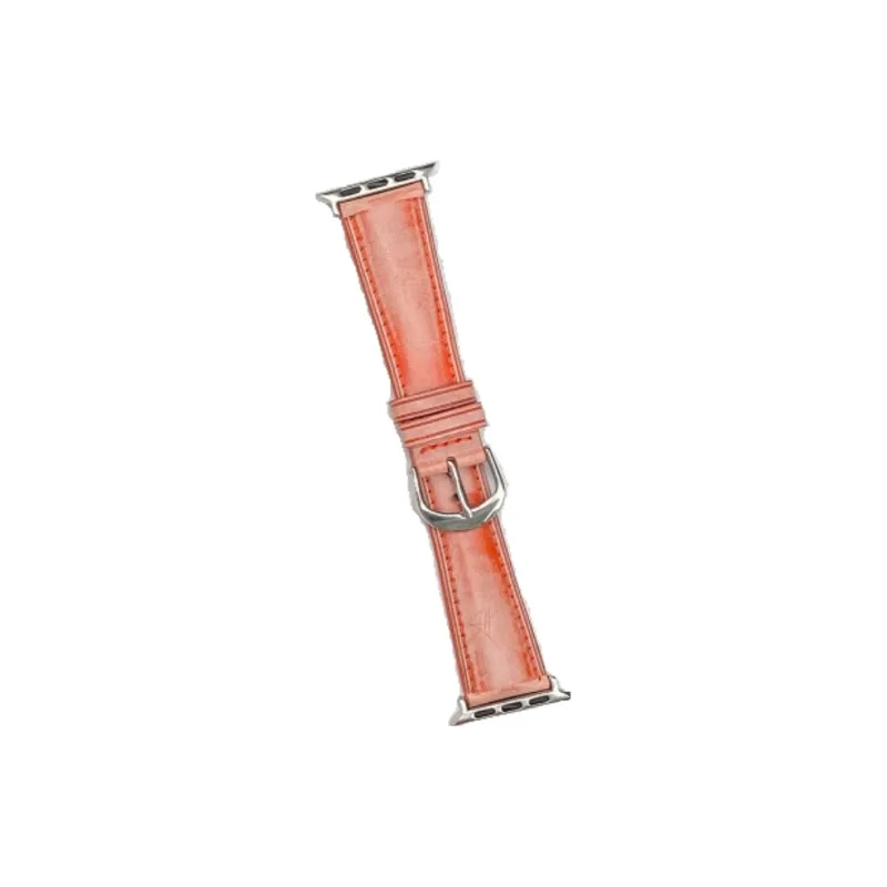 Warbler Dew Compatible With Apple Watch Apple Watch Band S9/S8/SE/7/6/5/4/3 Misty Wax Leather Strap-4